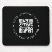 Bedrijfswebsite - QR-code zwart - promotie Muismat (Voorkant)