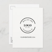 Bedrijfswebsite van logo Simple Corporate Custom Briefkaart (Voorkant / Achterkant)