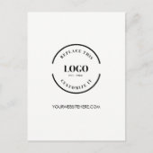 Bedrijfswebsite van logo Simple Corporate Custom Briefkaart