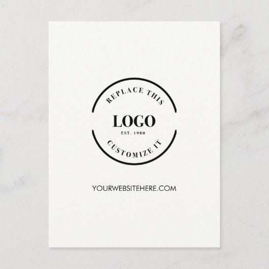 Bedrijfswebsite van logo Simple Corporate Custom Briefkaart (Voorkant)