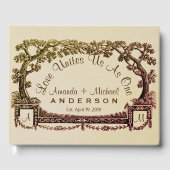 Bedrijven Aangepaste Rustige Buurbruiloft Gastenboek (Voorkant)