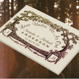 Bedrijven Aangepaste Rustige Buurbruiloft Gastenboek