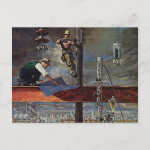 bedrijven, architecten en bouwbedrijven briefkaart