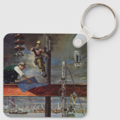  bedrijven, architecten en bouwbedrijven sleutelhanger (Achterkant)