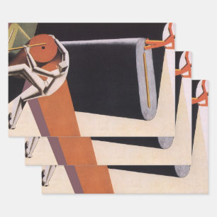 bedrijven, Art Deco-producten en textiel Inpakpapier Vel