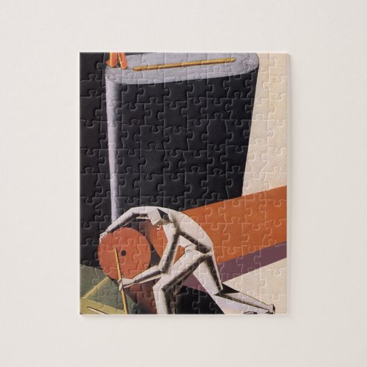  bedrijven, Art Deco-producten en textiel Legpuzzel (Verticaal)