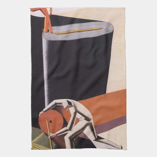  bedrijven, Art Deco-producten en textiel Theedoek (Verticaal)