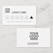 Bedrijven Bedrijven voegen Logo Professional White Klantenkaartje (Voorkant / Achterkant)