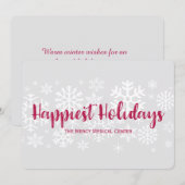 Bedrijven die het gelukkigste Vakantie van de Vast Feestdagenkaart (Voorkant / Achterkant)