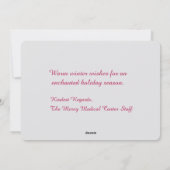 Bedrijven die het gelukkigste Vakantie van de Vast Feestdagenkaart (Achterkant)