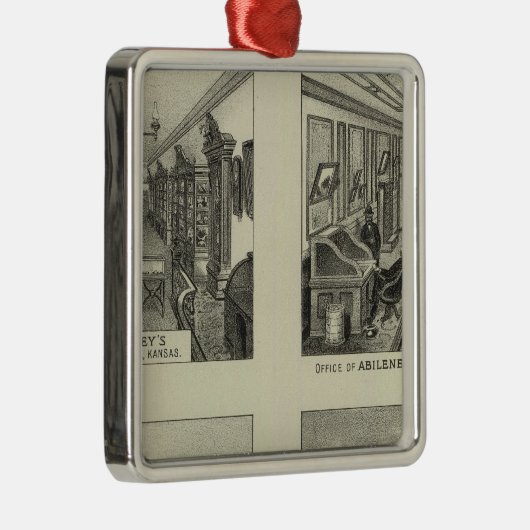 Bedrijven en voorzitterschappen, Abilene, Kansas Metalen Ornament (Rechts)