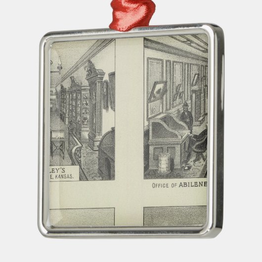 Bedrijven en voorzitterschappen, Abilene, Kansas Metalen Ornament (Links)
