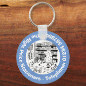 Bedrijven kantoor om te promoten sleutelhanger (Voorkant)