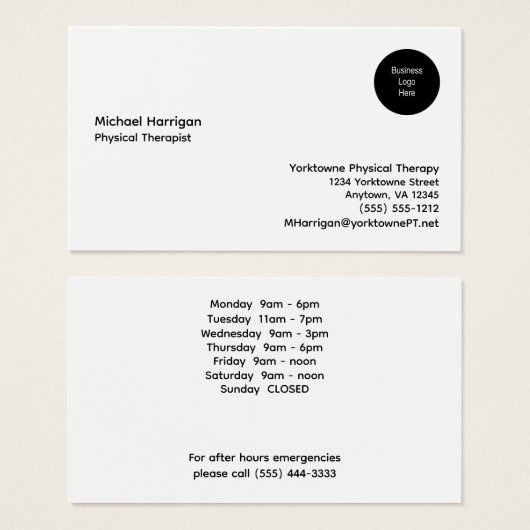 Bedrijven Logo - Aangepaste Visitekaartjes (Voorkant /achterkant)