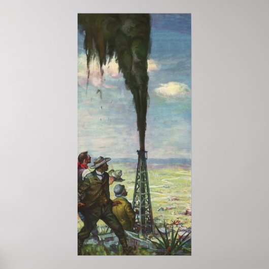  bedrijven, oliepieken met werknemers poster (Voorkant)