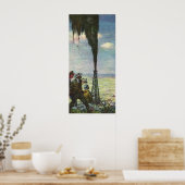  bedrijven, oliepieken met werknemers poster (Keuken)