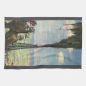 bedrijven, oliepieken met werknemers theedoek (Horizontaal)