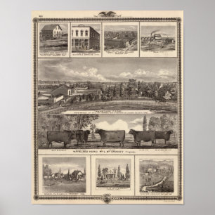 Bedrijven, vestigingen, Cedar County Poster
