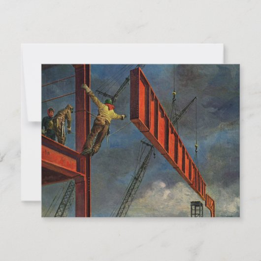 bedrijven, werknemers in de staalbouw (Voorkant)