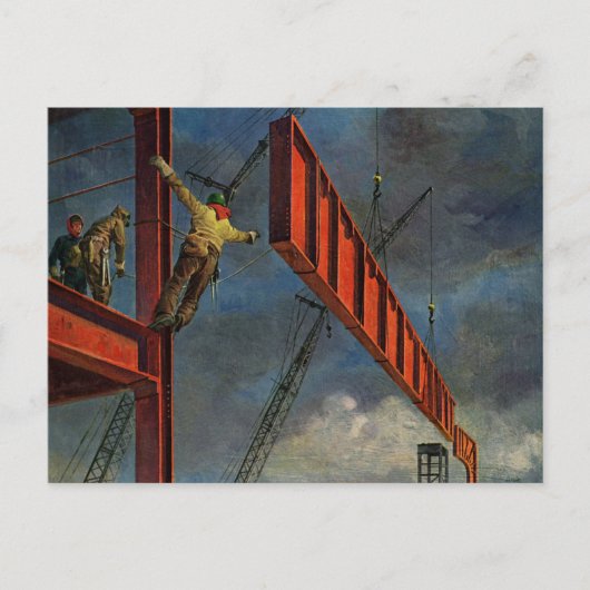  bedrijven, werknemers in de staalbouw briefkaart (Voorkant)