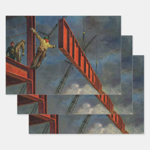  bedrijven, werknemers in de staalbouw inpakpapier vel