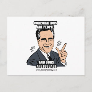 BEDRIJVEN ZIJN MENSEN EN HONDEN ZIJN BAGAGE BRIEFKAART