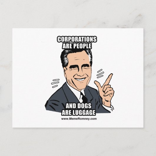 BEDRIJVEN ZIJN MENSEN EN HONDEN ZIJN BAGAGE BRIEFKAART (Voorkant)