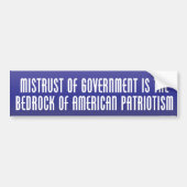 Bedrock of Patriotism Bumpersticker (Voorkant)