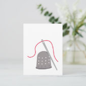 Bedrog en naald briefkaart (Staand voorkant)