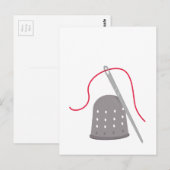 Bedrog en naald briefkaart (Voorkant / Achterkant)