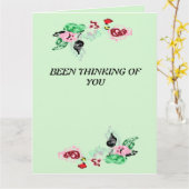 Bedrog van je: wijn met Rozen Kaart (Gele Bloem)