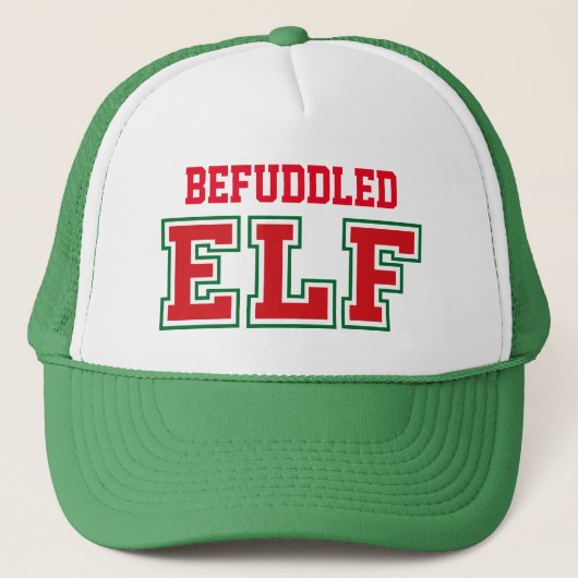 Bedrogen Kerst ELF Trucker Pet (Voorkant)