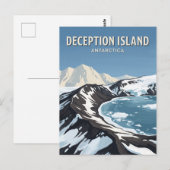 Bedrogseiland Antarctica Briefkaart (Voorkant / Achterkant)