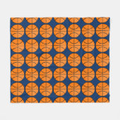 Bedroom Basketball Sportbank Cadeaus Fleece Deken (Voorkant (Horizontaal))