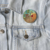 Bedroom in Arles door Vincent van Gogh Ronde Button 5,7 Cm (In situ)