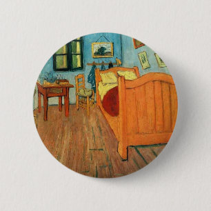 Bedroom in Arles door Vincent Van Gogh Ronde Button 5,7 Cm