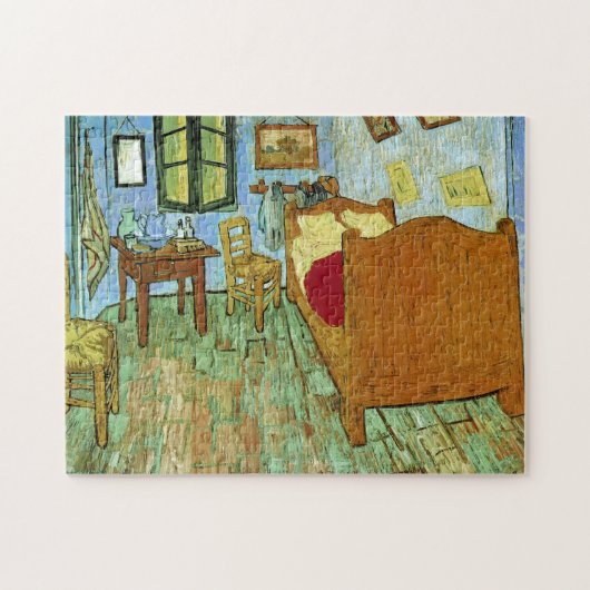 Bedroom in Arles (F484) Van Gogh Fine Art Legpuzzel (Horizontaal)
