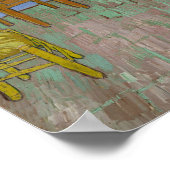 Bedroom in Arles with a black cat - Van Gogh Poster (Hoek)