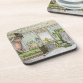 Bedroom in de Renaissance-stijl (kleurenlitho) Bier Onderzetter (Linkerzijde)