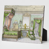 Bedroom in de Renaissance-stijl (kleurenlitho) Fotoplaat (Zijkant)