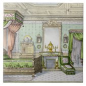 Bedroom in de Renaissance-stijl (kleurenlitho) Tegeltje (Voorkant)