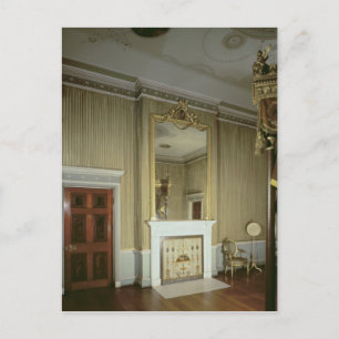 Bedroom met haard ontworpen door Adam, c.1776 Briefkaart
