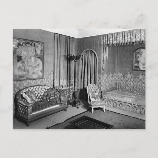 Bedroom van Jeanne Lanvin c.1920-25 Briefkaart (Voorkant)