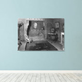 Bedroom van Jeanne Lanvin c.1920-25 Canvas Afdruk (Insitu (Houten vloer))
