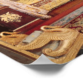 Bedroom van koningin Hortense de Beauharnais Poster (Hoek)