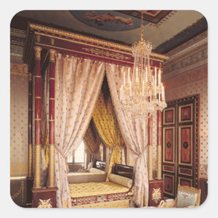 Bedroom van koningin Hortense de Beauharnais Vierkante Sticker