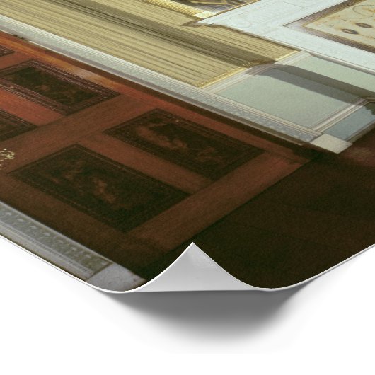 Bedroom with fireplace designed by Adam, c.1776 Poster (Hoek)