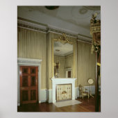Bedroom with fireplace designed by Adam, c.1776 Poster (Voorkant)