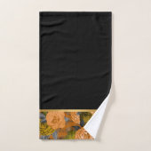 BEDRUKBEDROOM VAN HET ORANJE, ZWART GOUD ROOS BAD HANDDOEK (Handdoek)