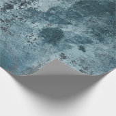 bedrukt blauw cementpapier cadeaupapier (Hoek)